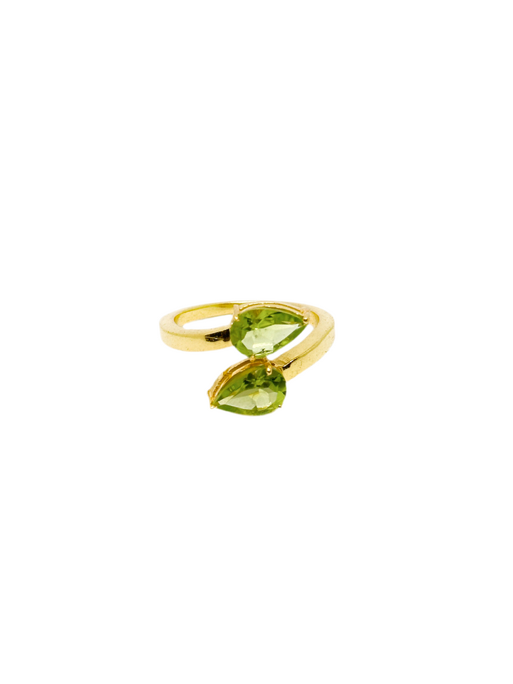 Classic Toi-et-Moi Peridot ring