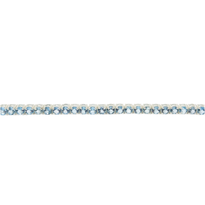 Unisex Blue Topaz Tennis Bracelet