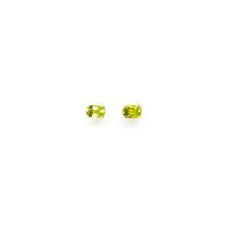 Classic Oval Peridot Studs