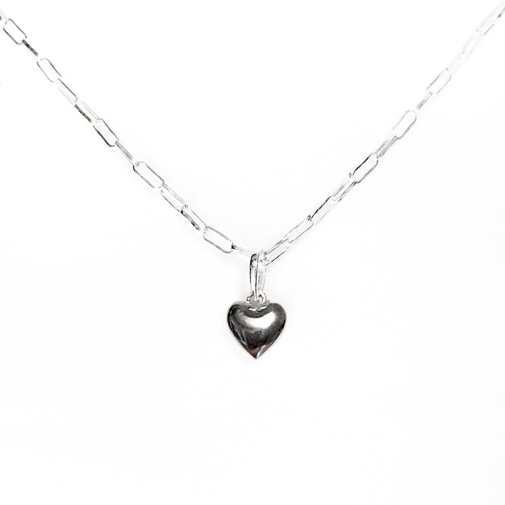 Classic Heart Pendent with link chain necklace