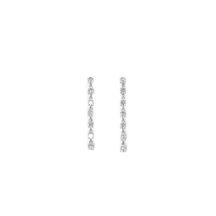 Linear drop earrings